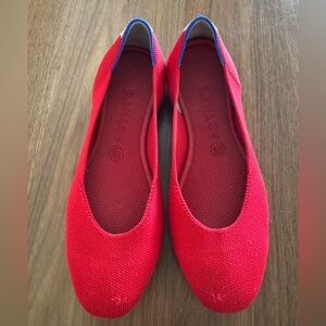 Rothy’s The Flat in Bright Red